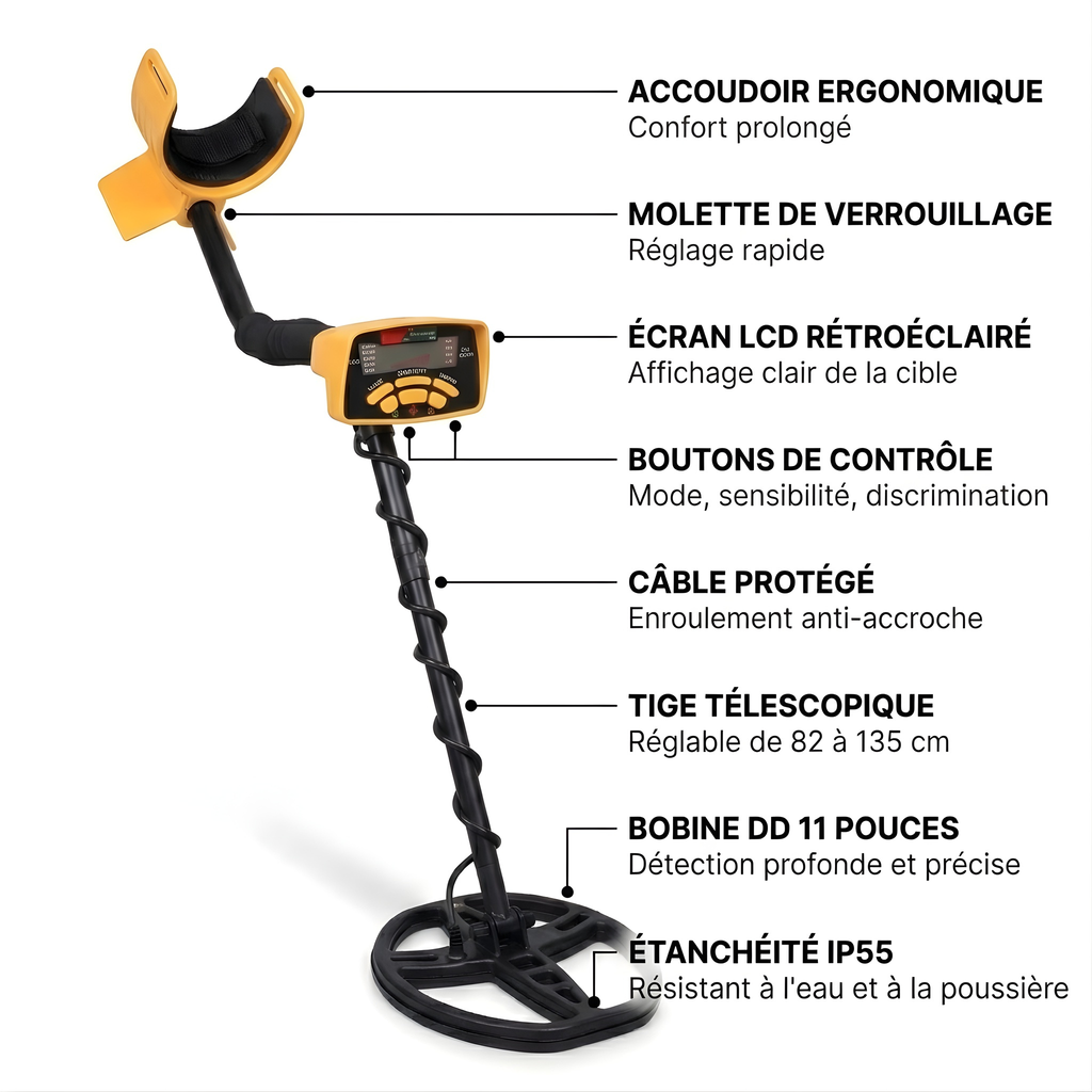 MD-6350 — Détecteur de Métaux Haute Précision