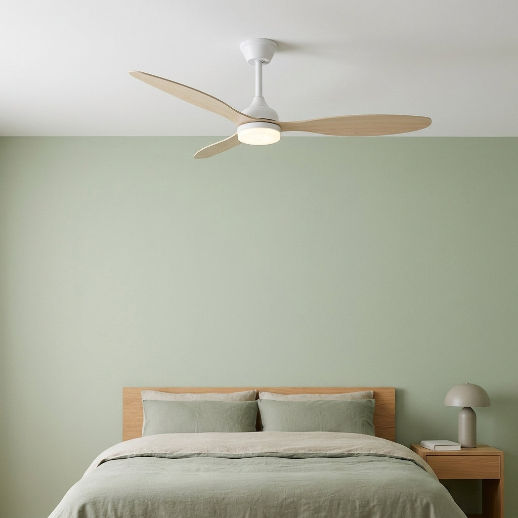 Terrain d’Or Belluno — Ventilateur de plafond en bois, silencieux