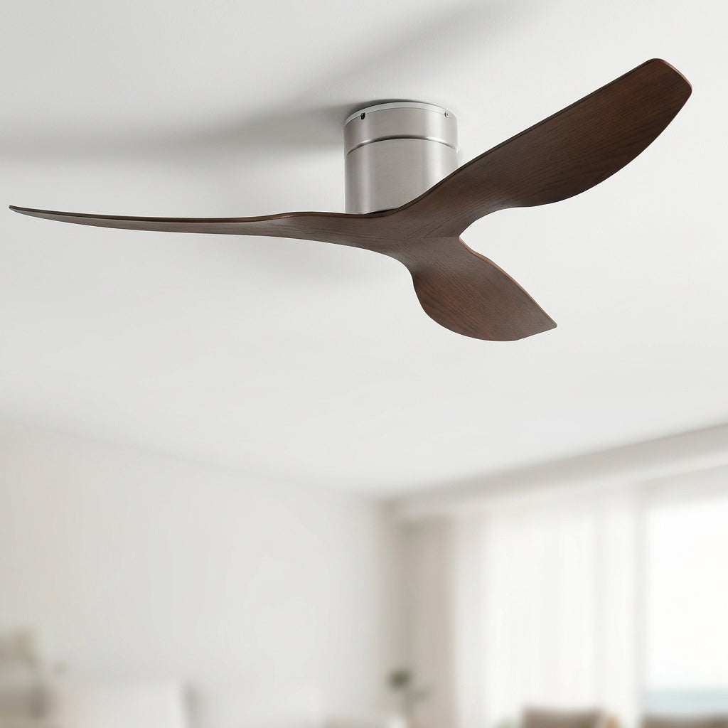 Terrain d’Or Bellagio — Ventilateur de plafond en bois, silencieux