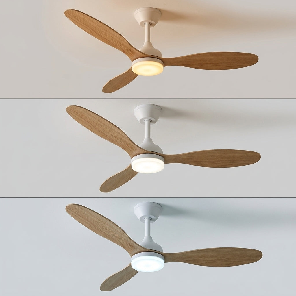 Terrain d’Or Belluno — Ventilateur de plafond en bois, silencieux