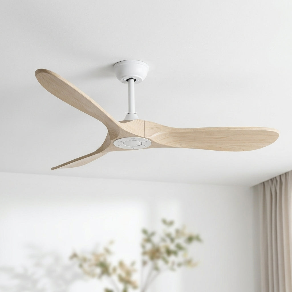 Terrain d’Or Aria Sans Lumière — Ventilateur de plafond en bois, silencieux
