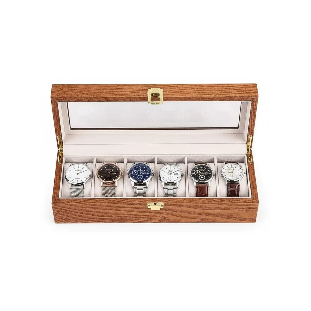 Coffret Six — Noyer