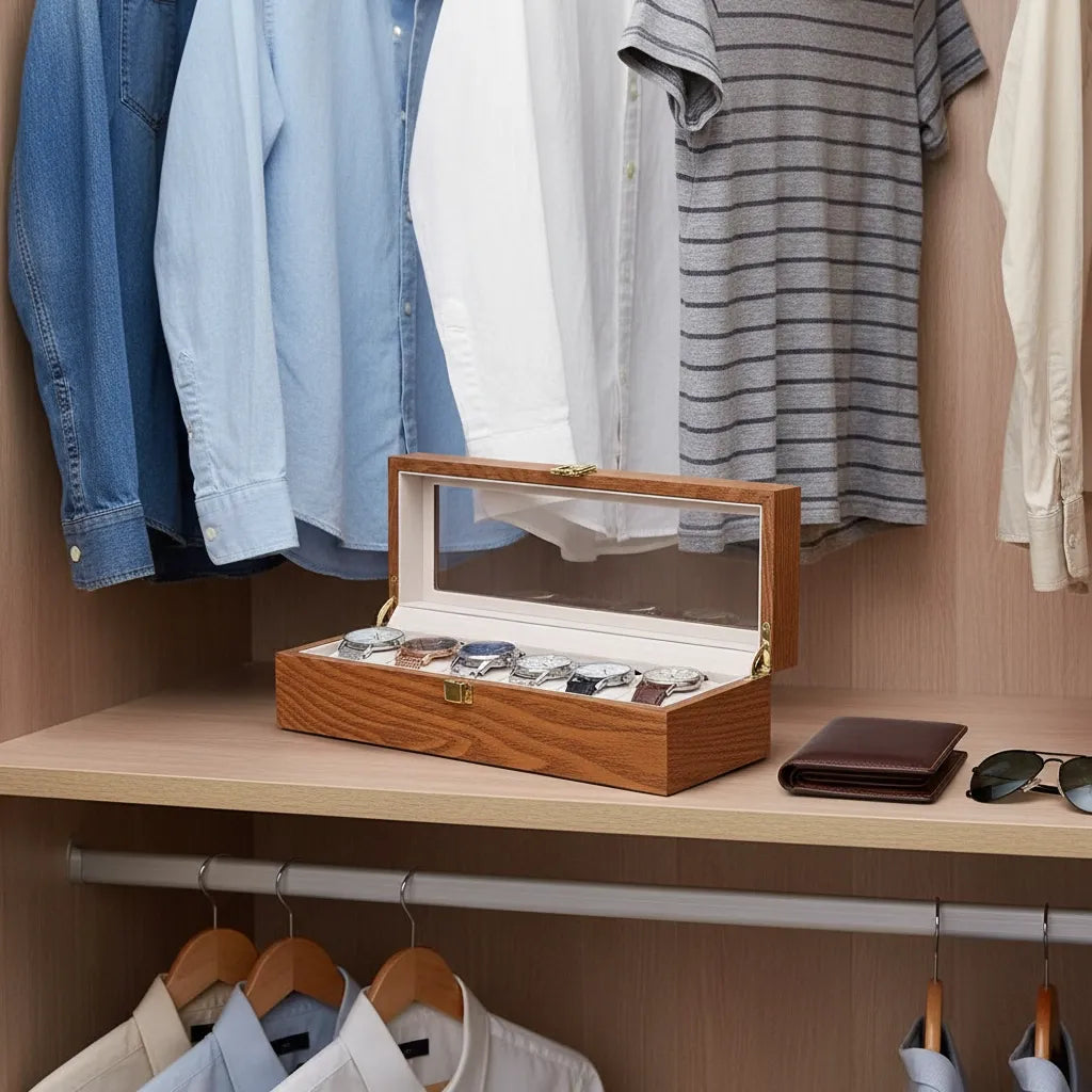 Coffret Six — Noyer