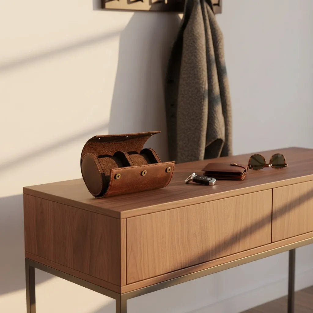 Étui Duo — Cognac